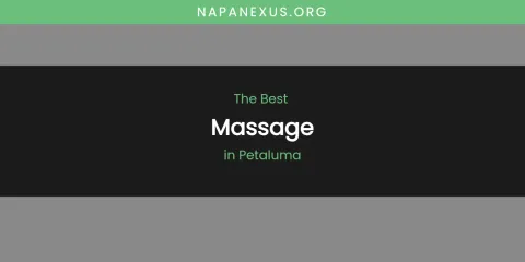 Petaluma's Best Massage